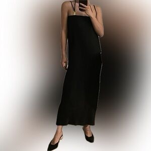 AALTO Full‎ Length Pleated Dress Black EU 38 / US 8